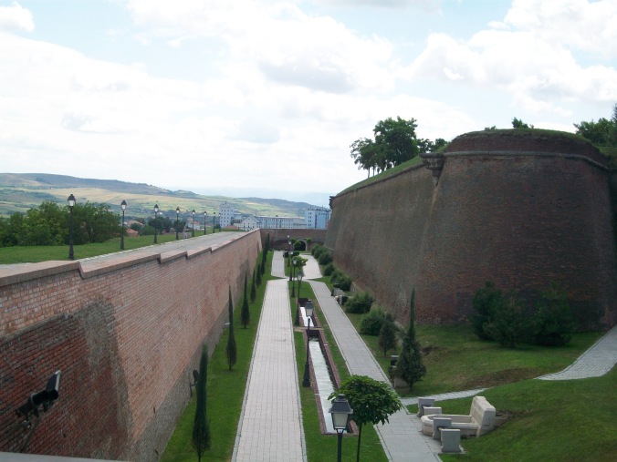 Ever wanted to walk in a moat? Well here you can take a stroll with the fortress walls towering over you