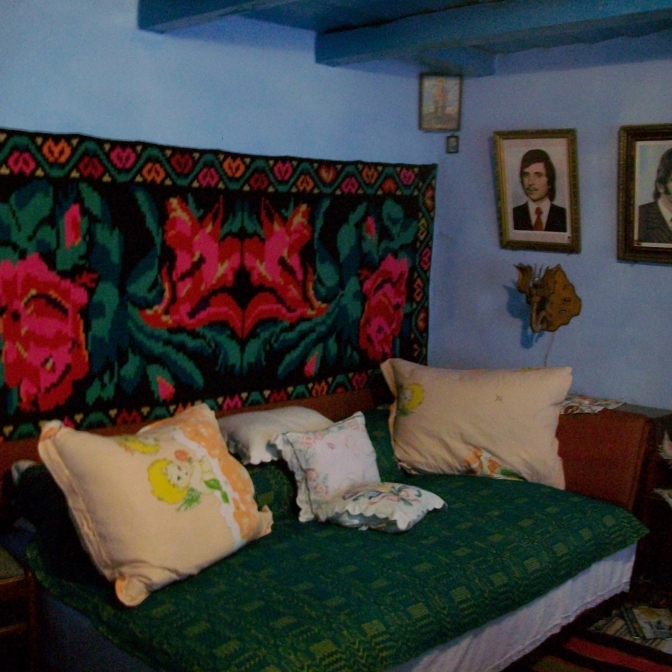 A typical living area - nostalgic for anyone who had grandparents in the country-side